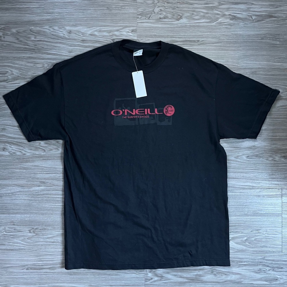 Vintage Y2K O'Neill Mens The Surfers Choice Surf WearT-Shirt Black XL Skater DS